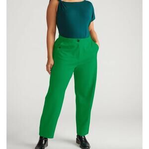 Universal Standard Audrey Tailored Ponte Pants VIvid Green 10-12